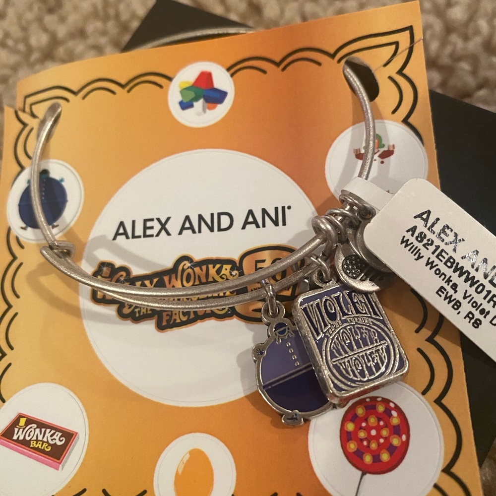 NWT 50th Anniversary Bracelet Violet from Willy Wonka &The Chocolate Factory - Picture 2 of 4